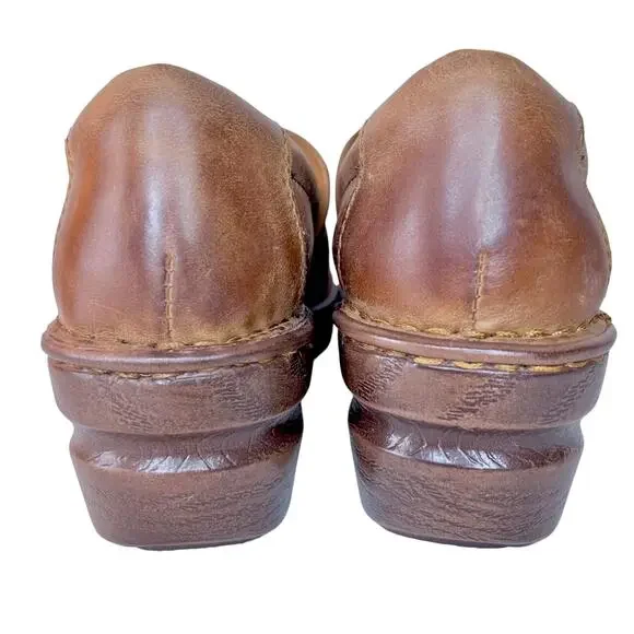 CLOGS Peggy Brown Vegan Leather B.O.C. Boho Women Size 6.5 Festival Earthy - Picture 3 of 8